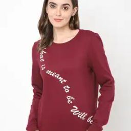 Typographic Print Crew-Neck Sweatshirt-image-17