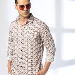 Men Printed Slim Fit Shirt-image-90