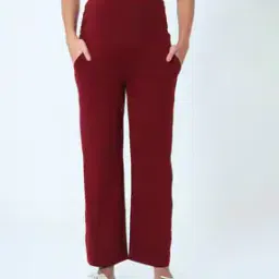 Women Ankle-Length Track Pants with Elasticated Waist-image-62