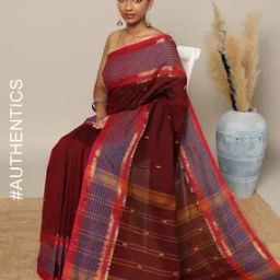 South Cotton Traditional Saree without Blouse-image-33