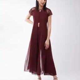 Solid Jumpsuit With Embellished Neck-picture-31