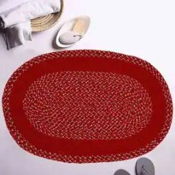 Cotton Oval Door Mat 25" x 17"-25