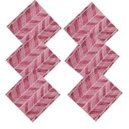 handicraft-palace Set of 6 Printed Cotton Dinner Table Napkins  image 1