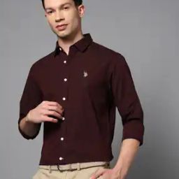 Men'S Solid Fil A Fil Full Sleeve Shirts-image-79
