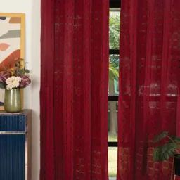  Cotton Embroidery Curtains-51