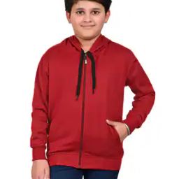Boys Zip-Front Hoodie with Insert Pocket-image-86