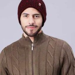 Men Regular Fit Beanies Heathered Cap-10