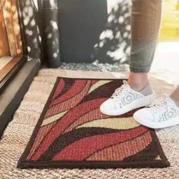 Leaf Print Antiskid Door Mat 1'-46