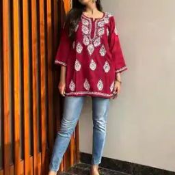 Women Embroidery Straight Tunic-image-69