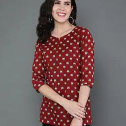 Women Floral Print Regular Fit Tunic-picture-23