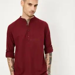 Men Printed Regular Fit Popover Shirt-image-40