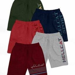 Pack of 5 Boy Regular Fit Flat-Front Shorts-picture-26