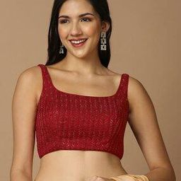 salwar studio Women Embellished Back-Open Blouse-picture-5