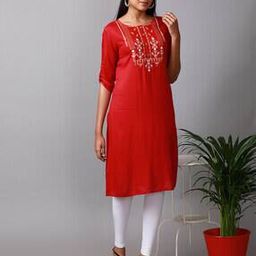 Embroidery Long Kurta-image-2