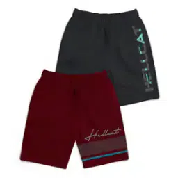 Pack of 2 Typographic Print Shorts-image-53