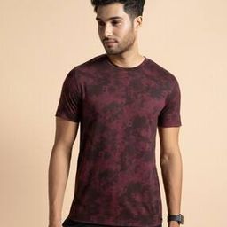 Men Regular Fit Tie & Dye Print Lounge T-Shirt-image-45