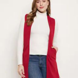 Women Front-Open Regular Fit Shrug-10