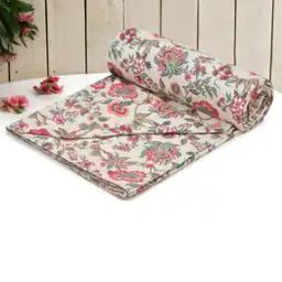 Floral PrintedMicrofiber Single Duvet Cover-26