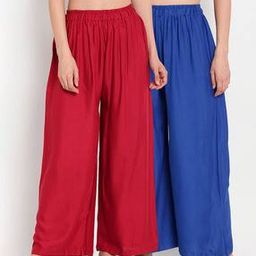 Women Pack Of 2 Solid Palazzos-picture-20