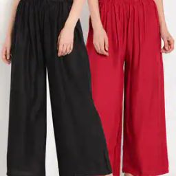 Women Pack Of 2 Solid Palazzos-picture-14
