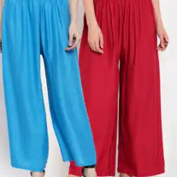 Women Pack Of 2 Solid Palazzos-picture-47