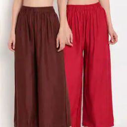 Women Pack of 2 Solid Palazzos-picture-52