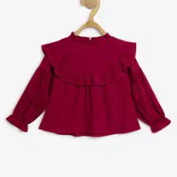 Girls Round-Neck Tunic with Full Sleeves-picture-49