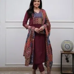 fabnex Women Tie & Dye Print Straight Kurta Set-picture-45