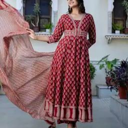 Women Flared Kurta Set-image-59