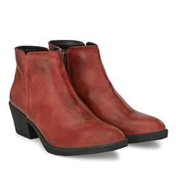 Genuine Leather Ankle-Length Boots-image-71