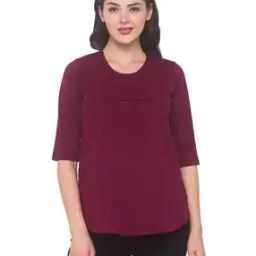 Round-Neck Maternity Top-image-116