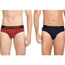 Pack of 2 Briefs with Elasticated Waist-39