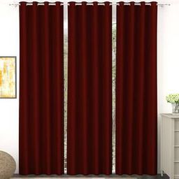 Set of 3 Blackout 300 GSM Long Door Curtains-25
