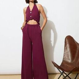Women Crinkled Cutout Jumpsuit-picture-26