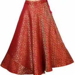 Woven Ghagra with Drawstring Waist-11