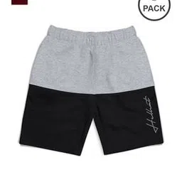Pack of 2 Brand Print Flat-Front Shorts-image-2