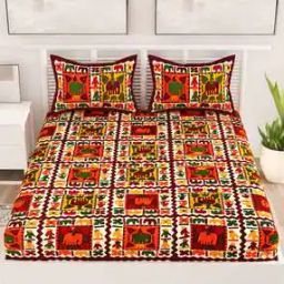 Double BedSheet With 2 Pillow Cover-image-116