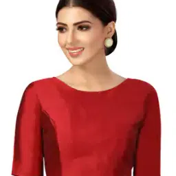 studio shringaar Back-Open Blouse with Boat-Neck-picture-6