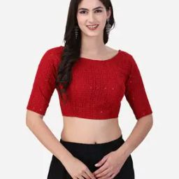 Women Self-design Back Open Blouse-picture-21