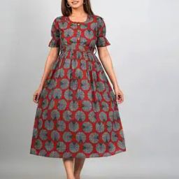 Women Cotton Dress-image-98