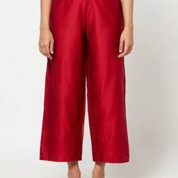 Cotton Palazzos with Drawstring Waist-picture-46