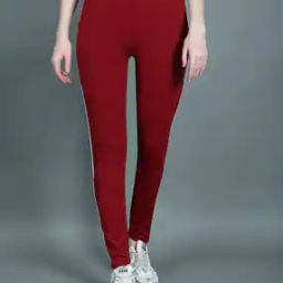 Women Fitted Track Pants with Elasticated Waistband-image-16