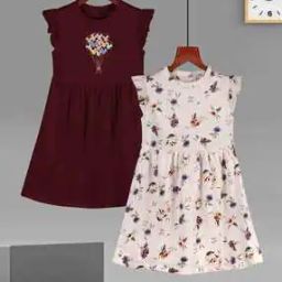 Pack of 2 Girls Printed A-Line Dress-image-17