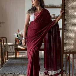 Saree with Tassels Accent-image-44