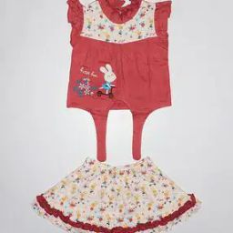 Floral Print Top with Skirt-picture-26
