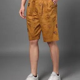 the indian garage co Men Graphic Print Relaxed Fit Shorts-picture-5