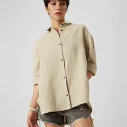 mystere paris Women Oversized Fit Classic Shirt-picture-45