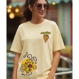 fabflee x ag Women Graphic Print Regular Fit Crew-Neck T-Shirt-picture-36
