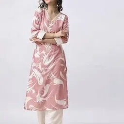 acai Women Printed Straight Kurta-picture-0