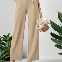sqew Women Loose Fit Flat-Front Pants-picture-27